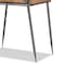 Baxton Studio Laurel Rustic Antique Grey Metal and Whitewashed Oak Brown Finished Wood 1-Drawer Nightstand 182-11738-Zoro - alternate 9